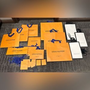 LV & Gucci Shopping bags
